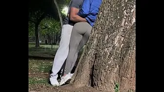 "Look at the guy fucking me in your car, you cuckold" - Personal trainer with a big dick fucks the naughtiest married woman in Brazil in front of her cuckold husband after a naughty workout in the park.